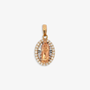 Virgin of Guadalupe design -Pendant crafted in 14K gold,