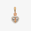 Virgin heart design -14K Gold Pendant 1.4g 12x19mm
