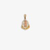Virgin medal design - 14K Gold Pendant 1.4g 13x23mm