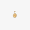 14K Gold Oval Diamond Pendant (11x21mm)