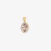 oval Virgin of Guadalupe medal design 14K