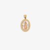 oval Virgin- 14K Gold Pendant 3.8g 19x33 mm