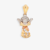 TRI-COLOR GOLD EL DIVINO NIÑO JESÚS FIGUR PENDANT