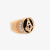 14K TRI-COLOR  MASONIC EMBLEM BLACK ENAMEL WITH CI MEN'S