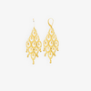 14K YELLOW GOLD PLAIN POINTED HEART STUD EARRING