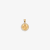San Judas Round Pendant – 14K Gold