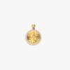 San Judas Round Pendant – 14K Gold