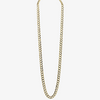14K Solid Cuban Pave Chain (4.5mm)