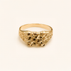 10K Bold Textured Gold Ring