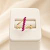14K Rose Leaf Ring