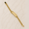 14K Polished Gold ID Bracelet
