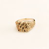 14K Bold Textured Gold Ring