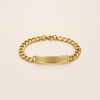 14K Smooth Gold ID Bracelet
