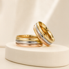 14K Gold Tricolor Bands 14K