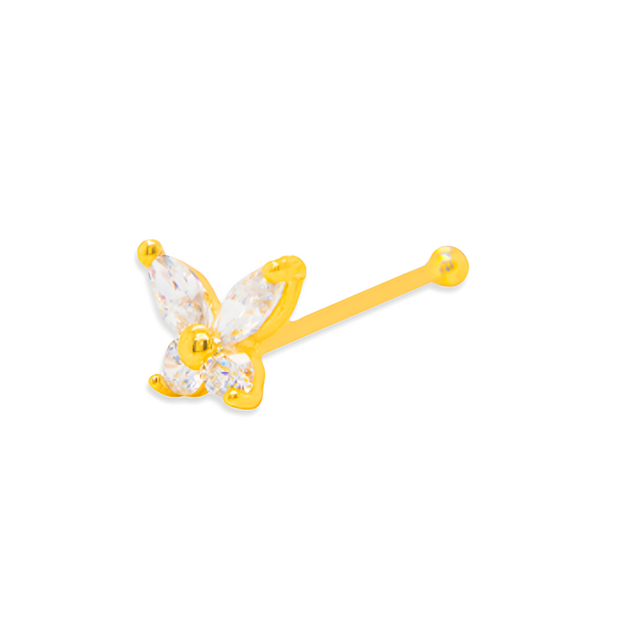 Butterfly Spark Nose Stud