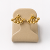 14K Gold Fan Stud Earrings – 2.7g