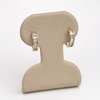 14K Gold Moissanite Hoop Earrings – Baguette Cut
