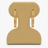 14K Gold Heart Hoop Earrings with Cubic Zirconia – 3g