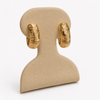 14K Gold Thick Hoop Earrings – 24g