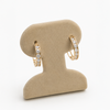 14K Gold Moissanite Hoop Earrings – 1.0 CTW VVS/D Color