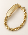 14K Elegant Bold Gold ID Bracelet