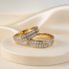 14K Gold Bands with Natural Diamonds