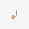 Golden Oval Nose Stud