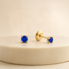 14K Gold colors  CZ Screwback Stud Earrings