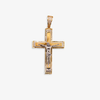 14K Gold Cross Pendant – 5.6g | 40x25mm Classic Religious Charm