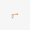 Golden Pear Zirconia Stud